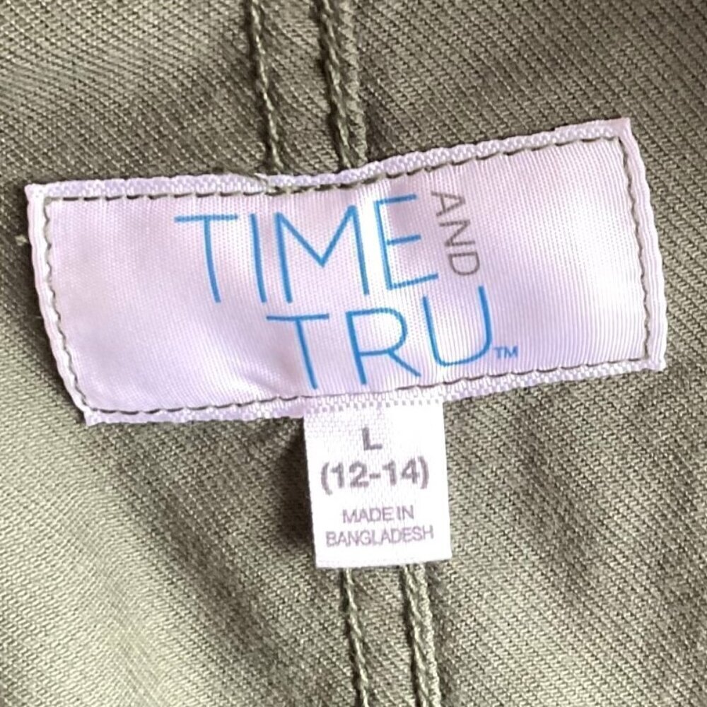 TIME AND TRU GREEN LIGHTWEIGHT JACKET GREAT CONDITION - Picture 11 of 13